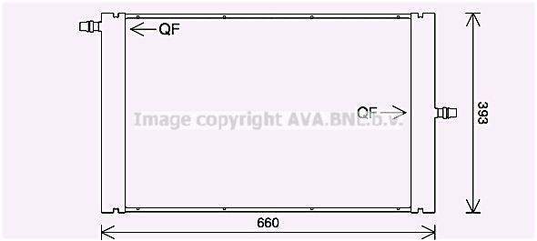 AU2228 AVA QUALITY COOLING Радиатор, охлаждение двигателя