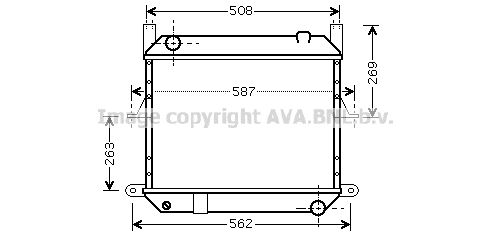 DN2209 AVA QUALITY COOLING Радиатор, охлаждение двигателя