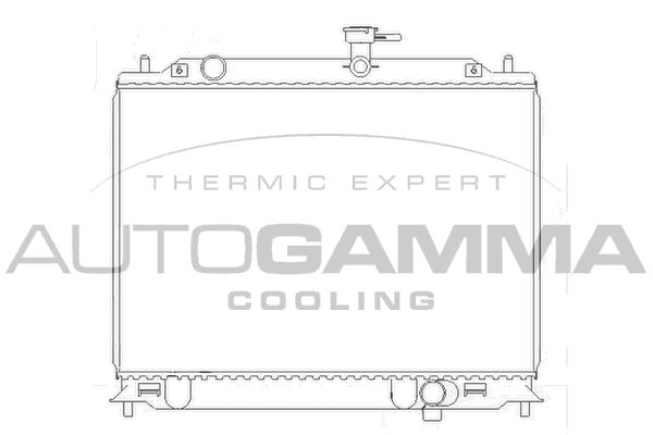 104829 AUTOGAMMA Радиатор, охлаждение двигателя
