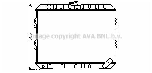 MT2187 AVA QUALITY COOLING Радиатор, охлаждение двигателя