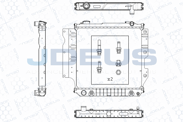 M0570080 JDEUS Радиатор, охлаждение двигателя