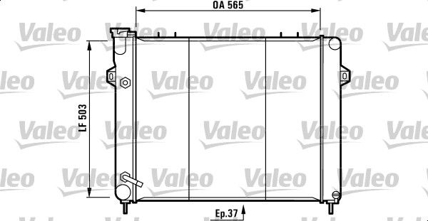 732250 VALEO Радиатор, охлаждение двигателя