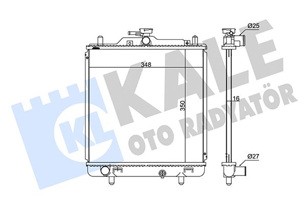 348120 KALE OTO RADYATÖR Радиатор, охлаждение двигателя