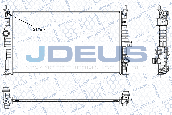 M0210460 JDEUS Радиатор, охлаждение двигателя