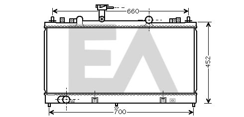 31R52067 EACLIMA Радиатор, охлаждение двигателя