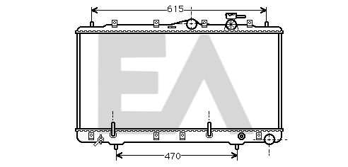 31R28008 EACLIMA Радиатор, охлаждение двигателя