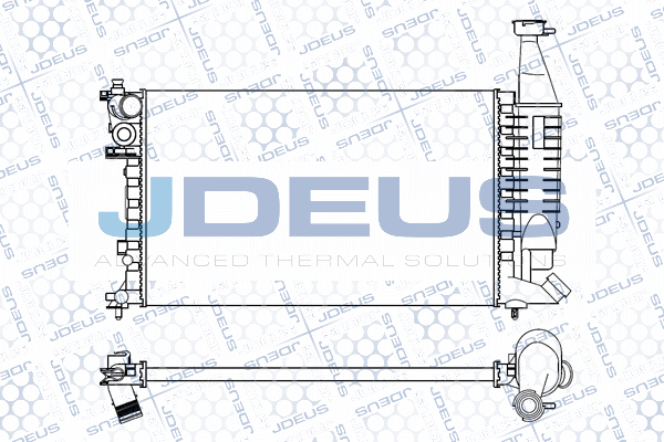 M007046A JDEUS Радиатор, охлаждение двигателя