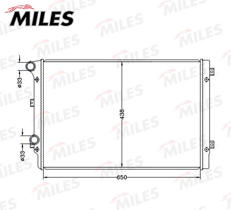 ACRB338 MILES Радиатор, охлаждение двигателя