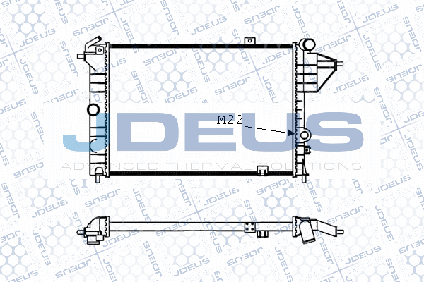 M0200580 JDEUS Радиатор, охлаждение двигателя