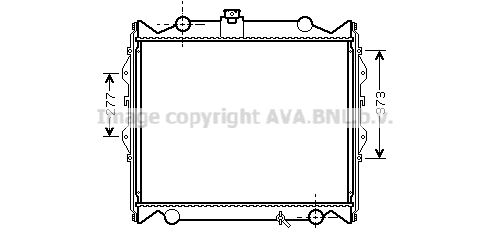 TO2248 AVA QUALITY COOLING Радиатор, охлаждение двигателя