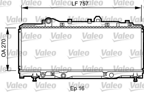 731980 VALEO Радиатор, охлаждение двигателя