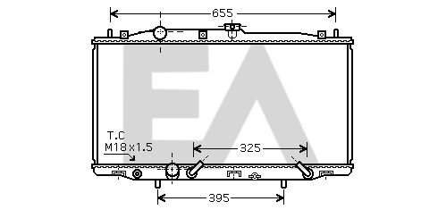 31R26059 EACLIMA Радиатор, охлаждение двигателя