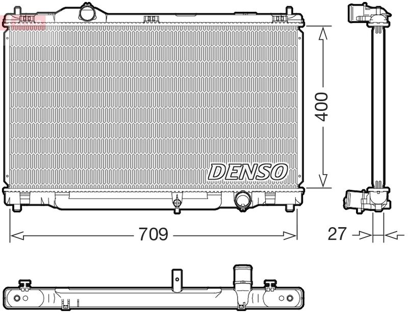 DRM51018 DENSO Радиатор, охлаждение двигателя