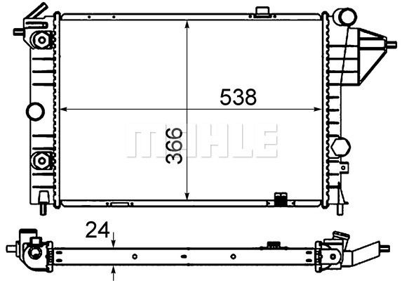 WG2183612 WILMINK GROUP Радиатор, охлаждение двигателя