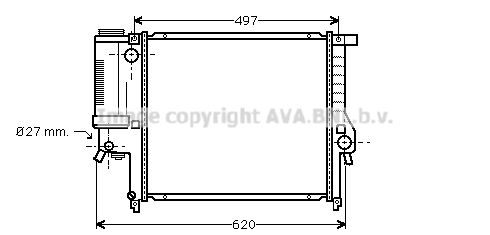 BW2139D AVA QUALITY COOLING Радиатор, охлаждение двигателя