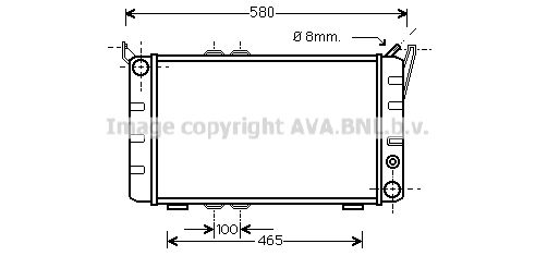 SA2001 AVA QUALITY COOLING Радиатор, охлаждение двигателя