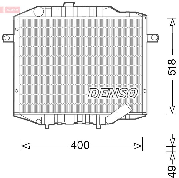 DRM45037 DENSO Радиатор, охлаждение двигателя