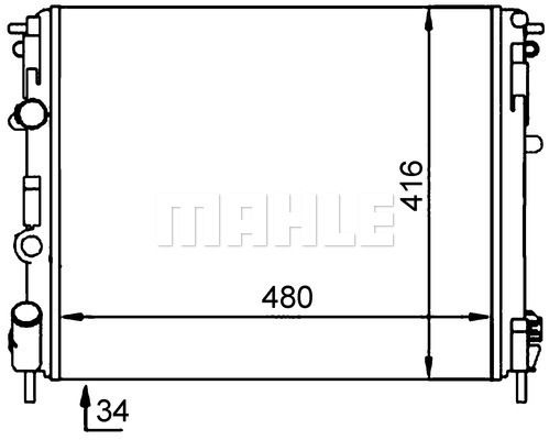 WG2184141 WILMINK GROUP Радиатор, охлаждение двигателя