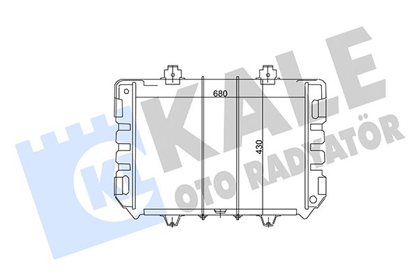 103000 KALE OTO RADYATÖR Радиатор, охлаждение двигателя