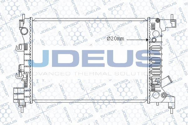 M0560150 JDEUS Радиатор, охлаждение двигателя