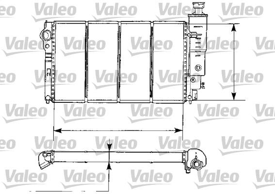 730974 VALEO Радиатор, охлаждение двигателя