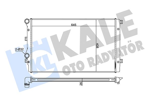 353500 KALE OTO RADYATÖR Радиатор, охлаждение двигателя