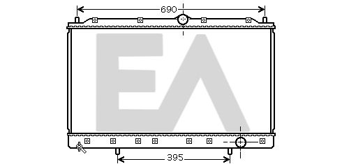 31R51085 EACLIMA Радиатор, охлаждение двигателя