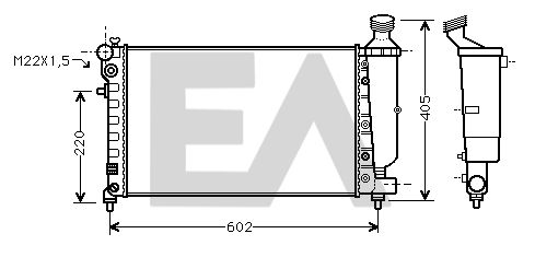 31R55094 EACLIMA Радиатор, охлаждение двигателя