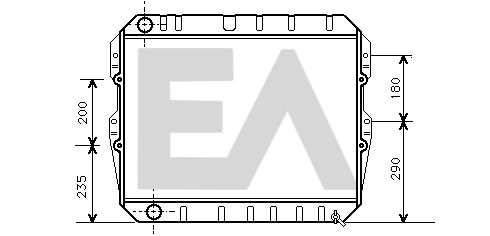 31R71058 EACLIMA Радиатор, охлаждение двигателя