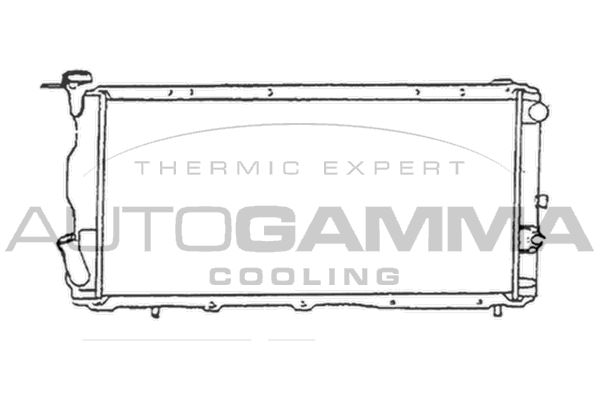 105567 AUTOGAMMA Радиатор, охлаждение двигателя