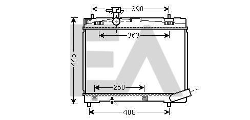 31R71269 EACLIMA Радиатор, охлаждение двигателя