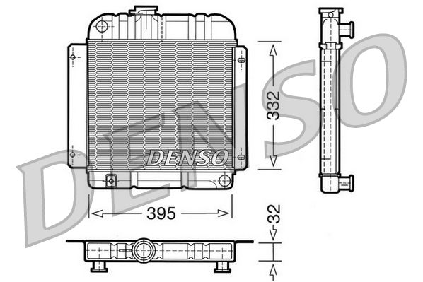 DRM05001 DENSO Радиатор, охлаждение двигателя