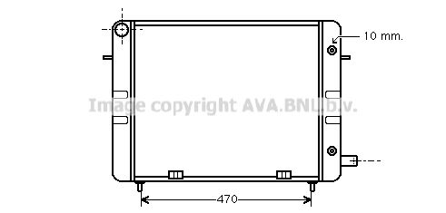 OL2157 AVA QUALITY COOLING Радиатор, охлаждение двигателя