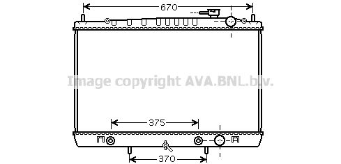 DN2242 AVA QUALITY COOLING Радиатор, охлаждение двигателя