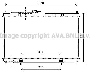 DN2352 AVA QUALITY COOLING Радиатор, охлаждение двигателя