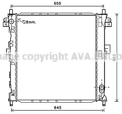 DWA2123 AVA QUALITY COOLING Радиатор, охлаждение двигателя