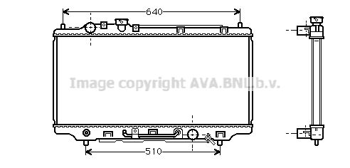 MZ2146 AVA QUALITY COOLING Радиатор, охлаждение двигателя