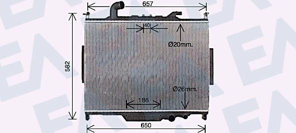 31R05065 EACLIMA Радиатор, охлаждение двигателя
