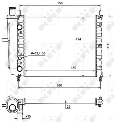 WG1723105 WILMINK GROUP Радиатор, охлаждение двигателя