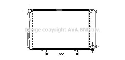 MS2078 AVA QUALITY COOLING Радиатор, охлаждение двигателя