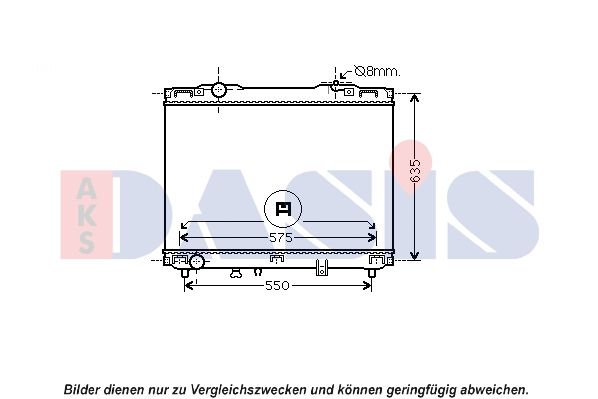 510135N AKS DASIS Радиатор, охлаждение двигателя