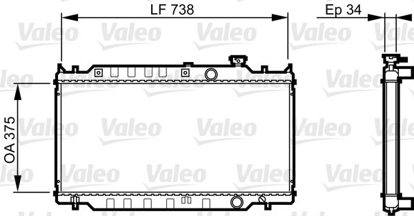 731417 VALEO Радиатор, охлаждение двигателя