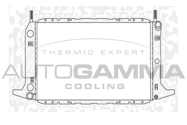 103920 AUTOGAMMA Радиатор, охлаждение двигателя