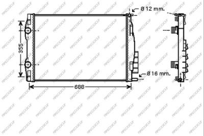 RN422R001 PRASCO Радиатор, охлаждение двигателя