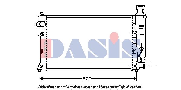 161300N AKS DASIS Радиатор, охлаждение двигателя