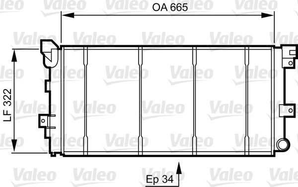 731531 VALEO Радиатор, охлаждение двигателя