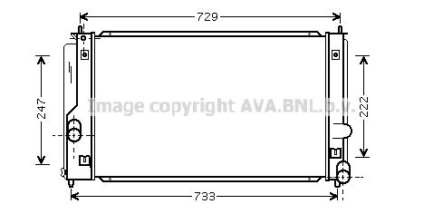 TO2295 AVA QUALITY COOLING Радиатор, охлаждение двигателя