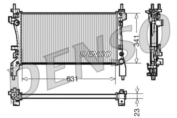 DRM09172 DENSO Радиатор, охлаждение двигателя