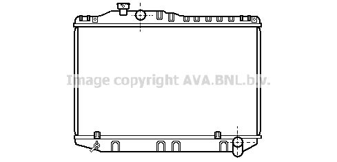 TO2058 AVA QUALITY COOLING Радиатор, охлаждение двигателя