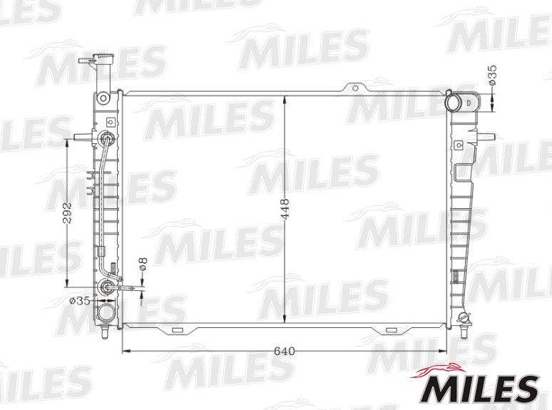 ACRB352 MILES Радиатор, охлаждение двигателя
